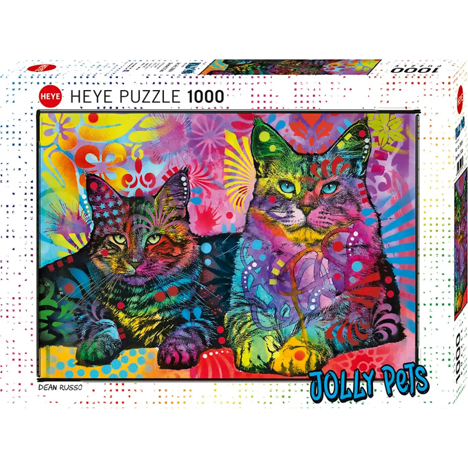 Heye - Jolly Pets Devoted 2 Cats Jigsaw Puzzle 1000pc