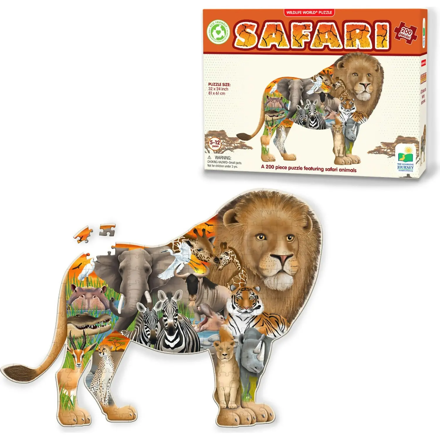 WILDLIFE WORLD - Safari Jigsaw Puzzle 200pc