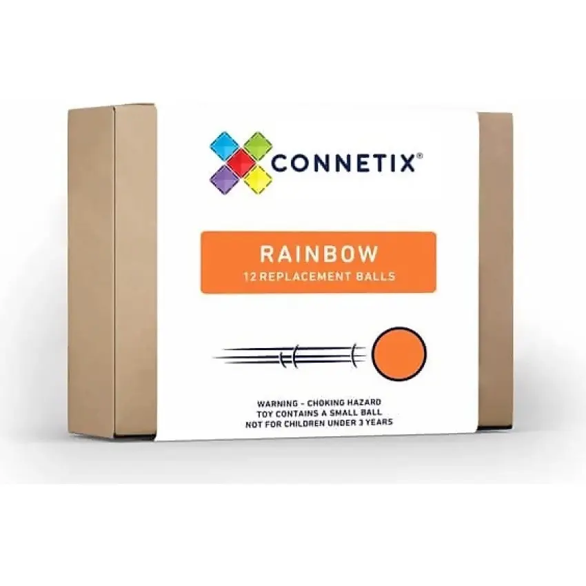 Connetix - Rainbow Replacement Balls Pack 12pc