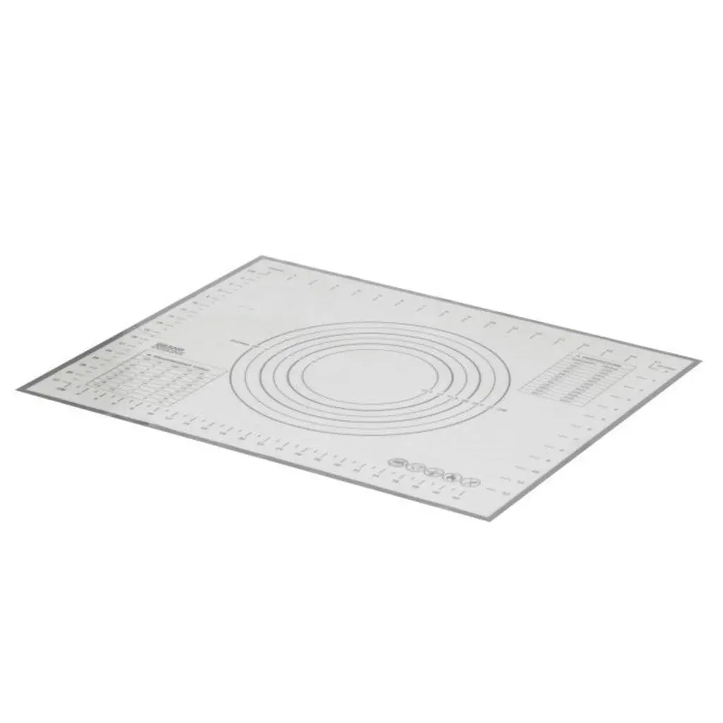 Grand Designs Kitchen Pastry Mat White & Grey 49.5x39.5cm