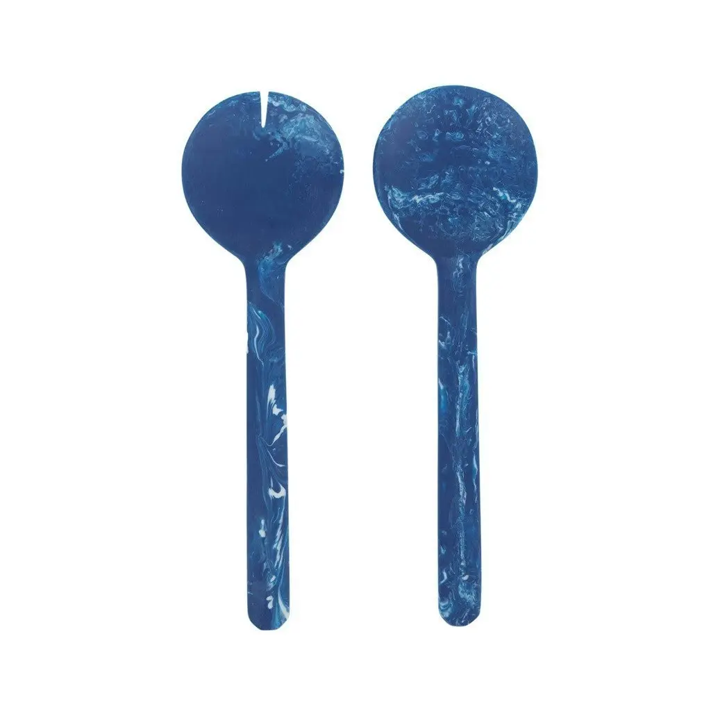 Assemble Kip Set of 2 Resin Salad Servers 25.5cm - Cobalt