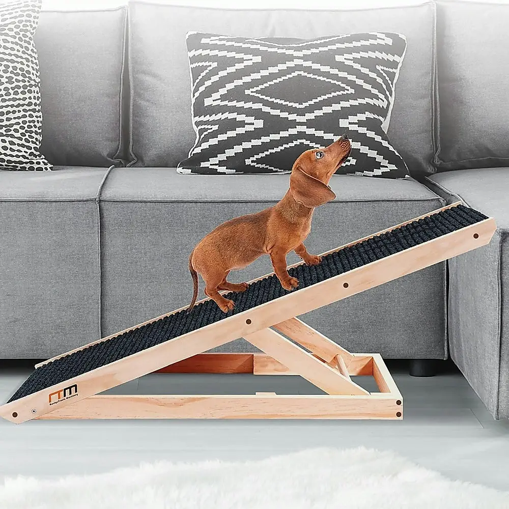 Dog Ramp Pet Adjustable Heights Portable - One Size