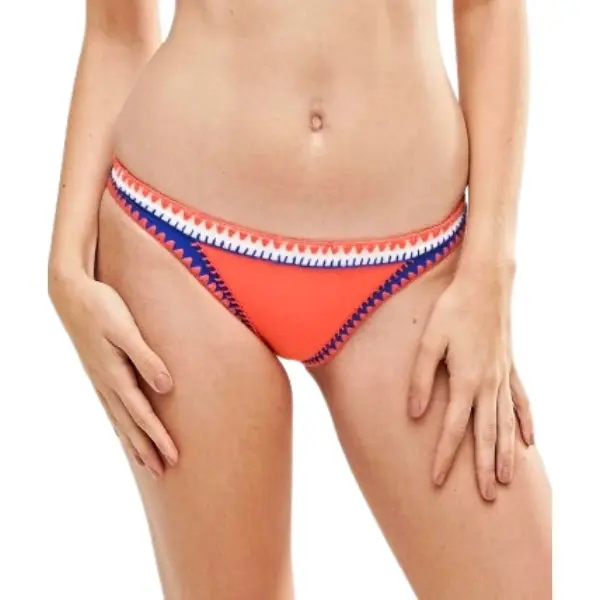 Seafolly Summer Vibe Brazilian Bikini Bottoms - Nectarine