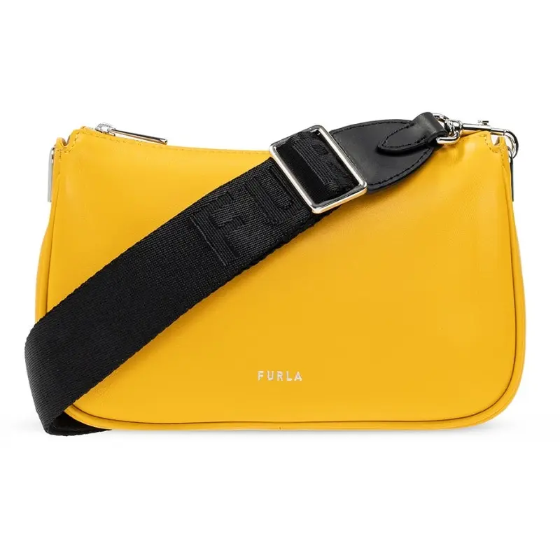 Furla Moon Small Shoulder Bag - Polline Nero