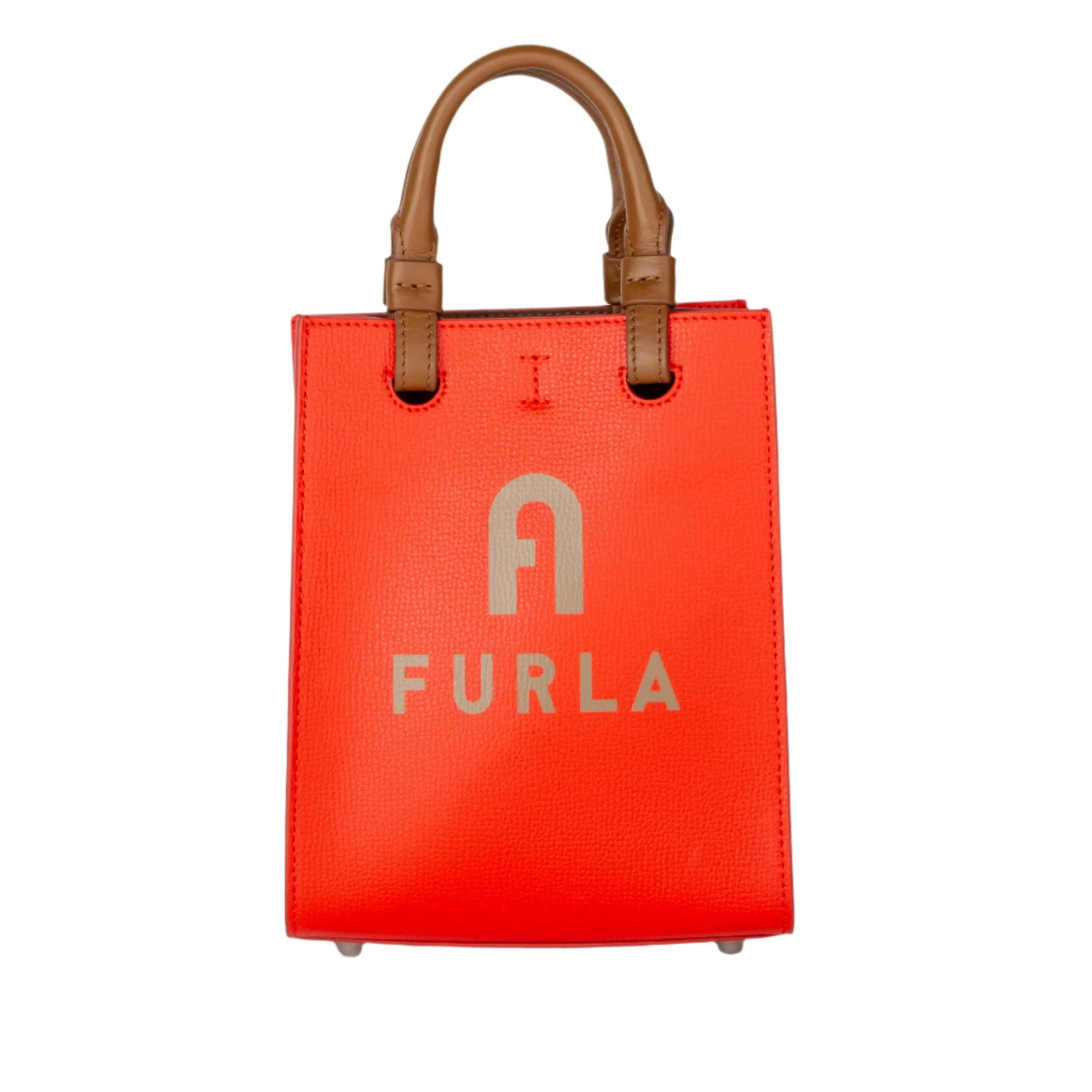 Furla Varsity Style Mini Tote Crossbody - Spritz + Greige