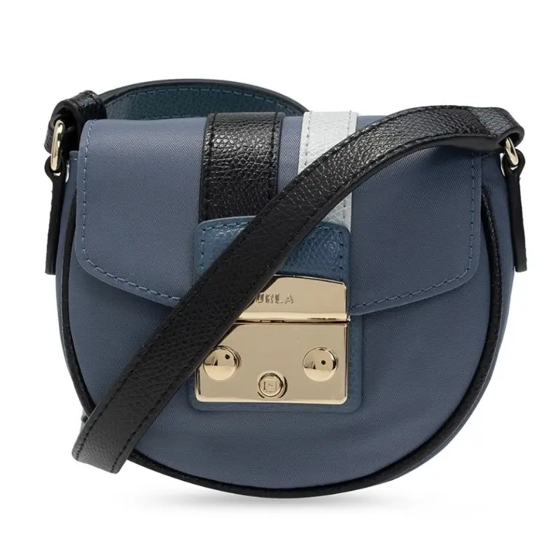 Furla Metropolis Micro Crossbody Bag - Blue Denim Nero