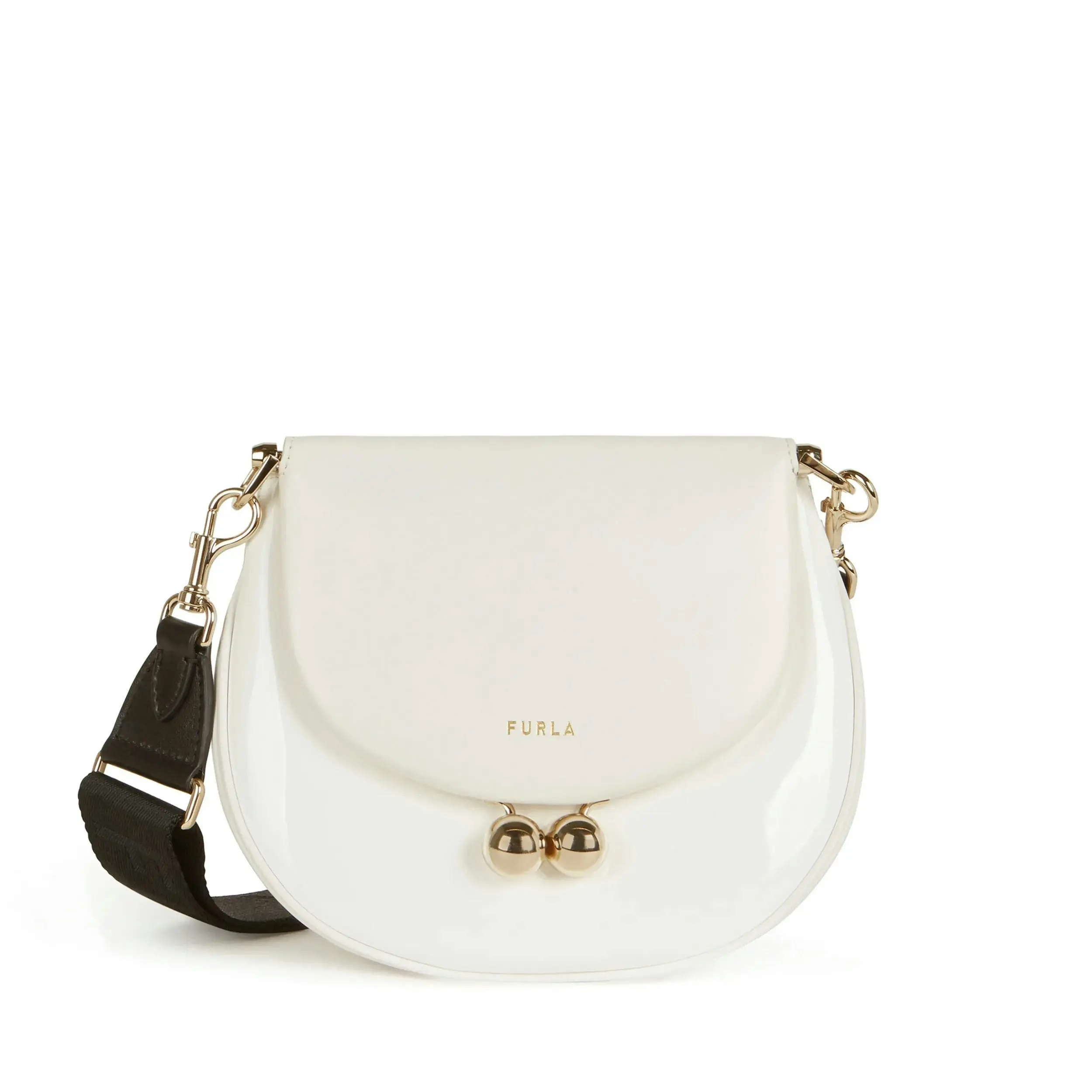 Furla Portagioia Mini Crossbody - Chalk+nero