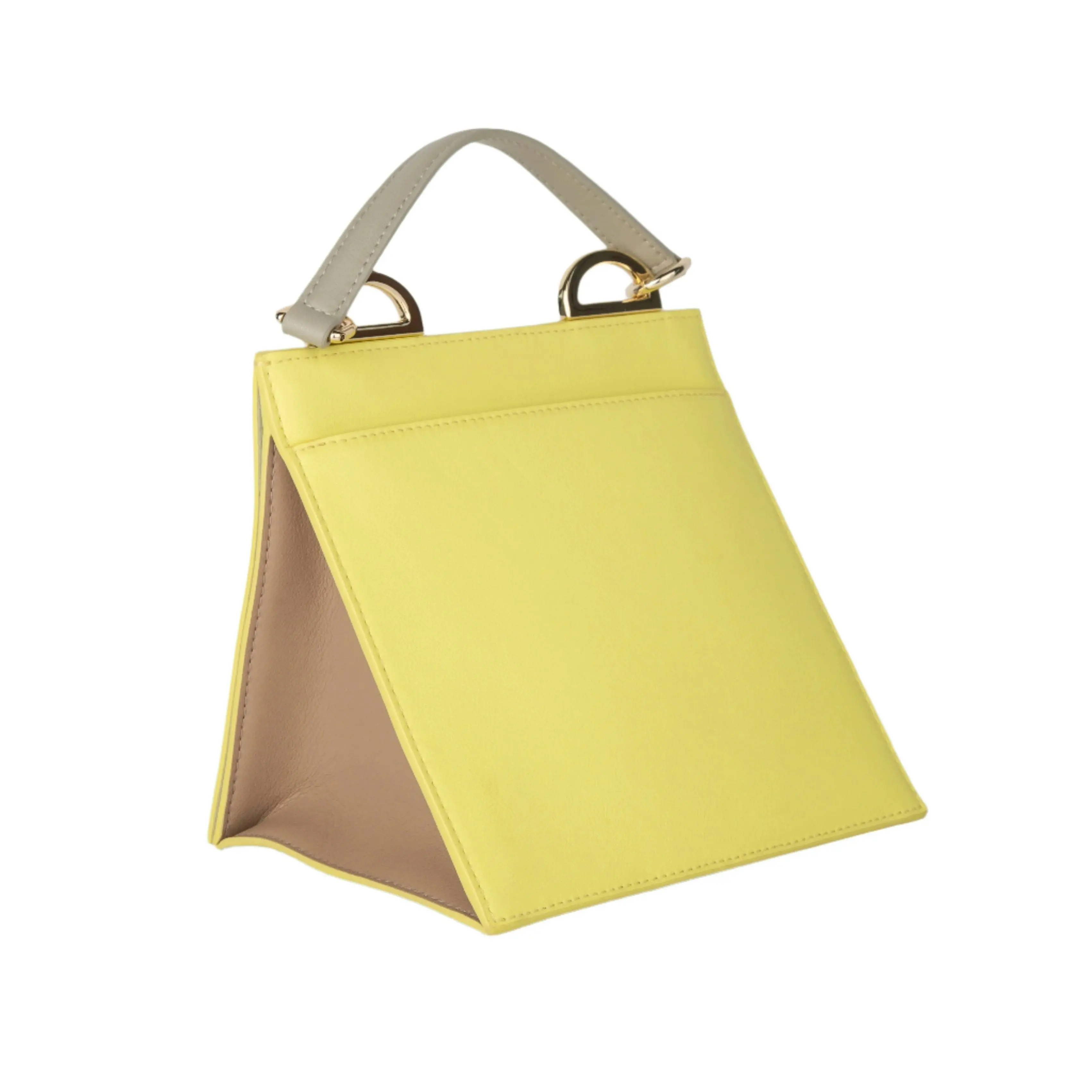 Furla Futura Mini Top Handle - Roxy Yellow, Beige And Gold