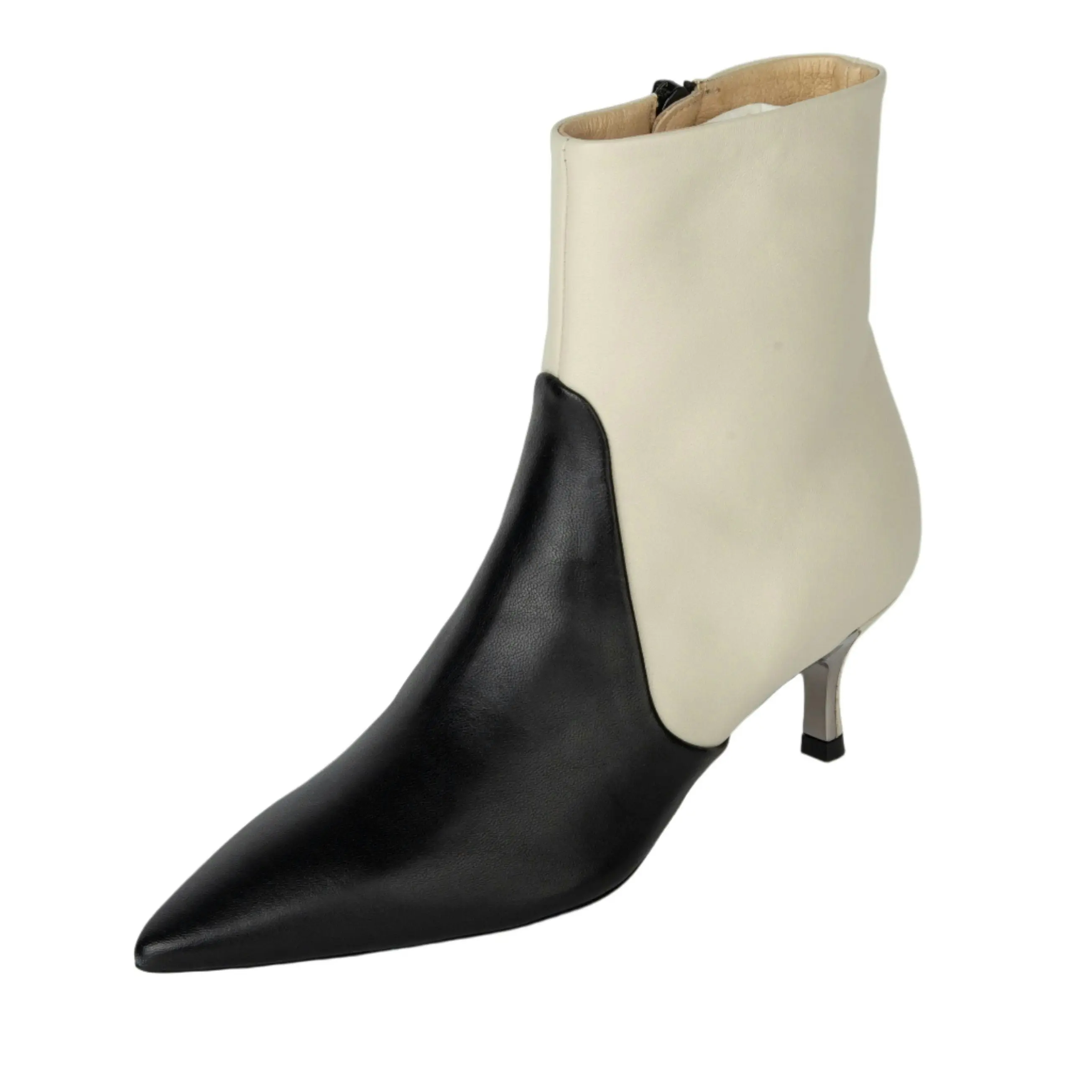 Furla Women's Code Ankle Boot - Black And White