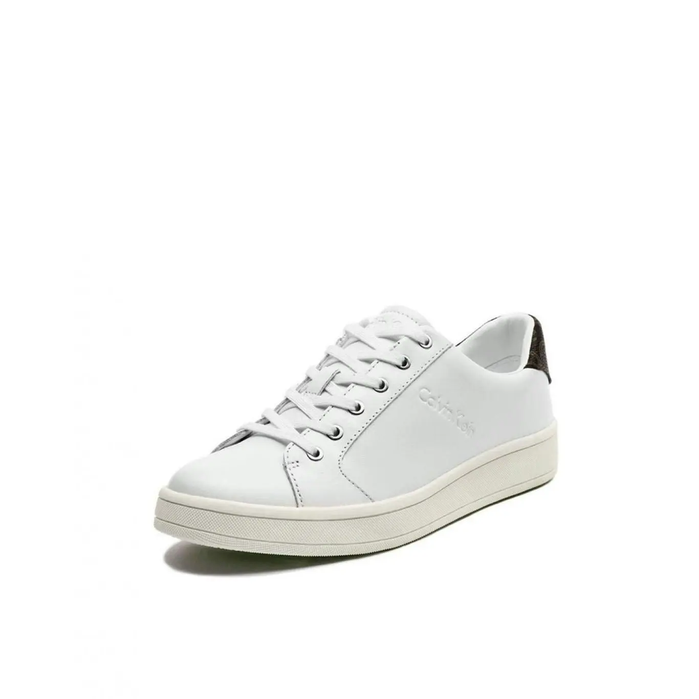 Calvin Klein Women's Sonia Low Top Lace Up Sneakers - White