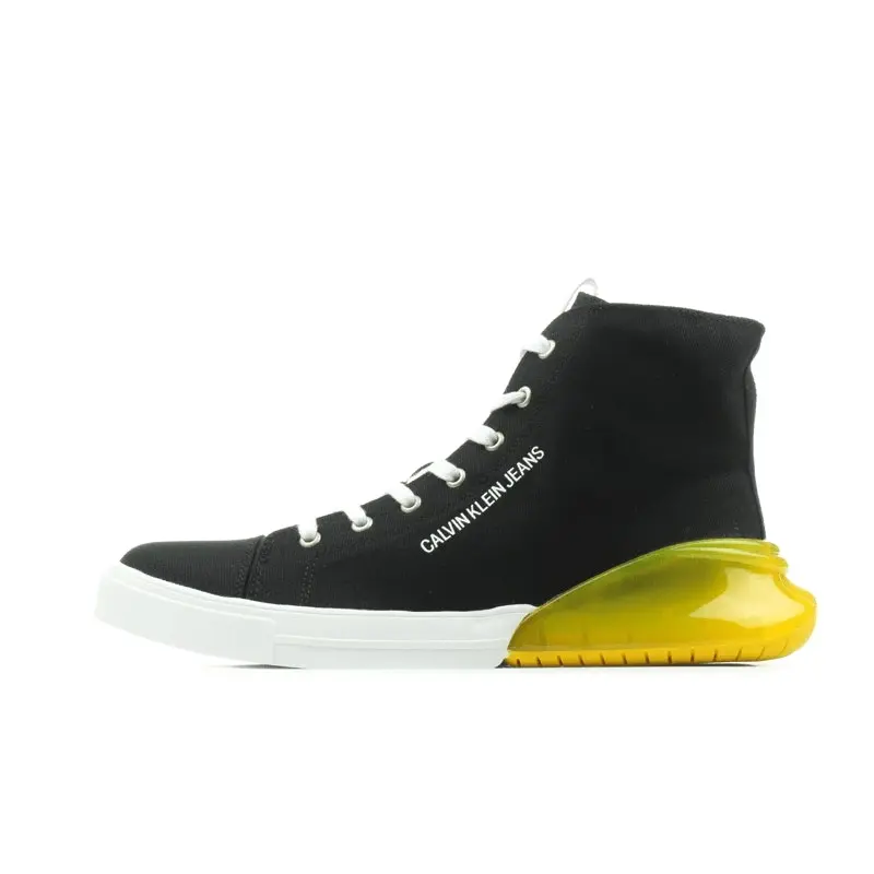 Calvin Klein Mens Merlin High Top - Black/lemon Chrome