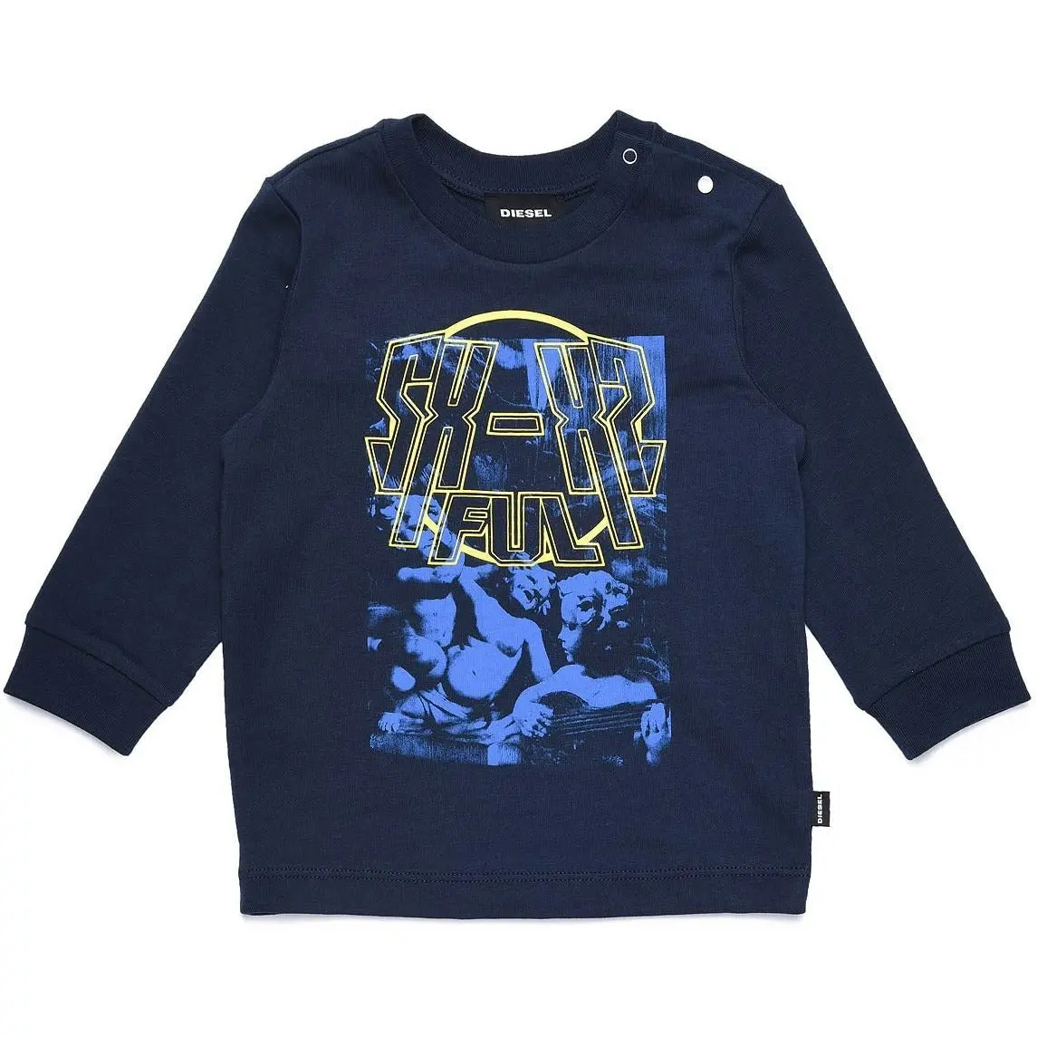 Diesel Babies Navy Long Sleeved Sweater Top