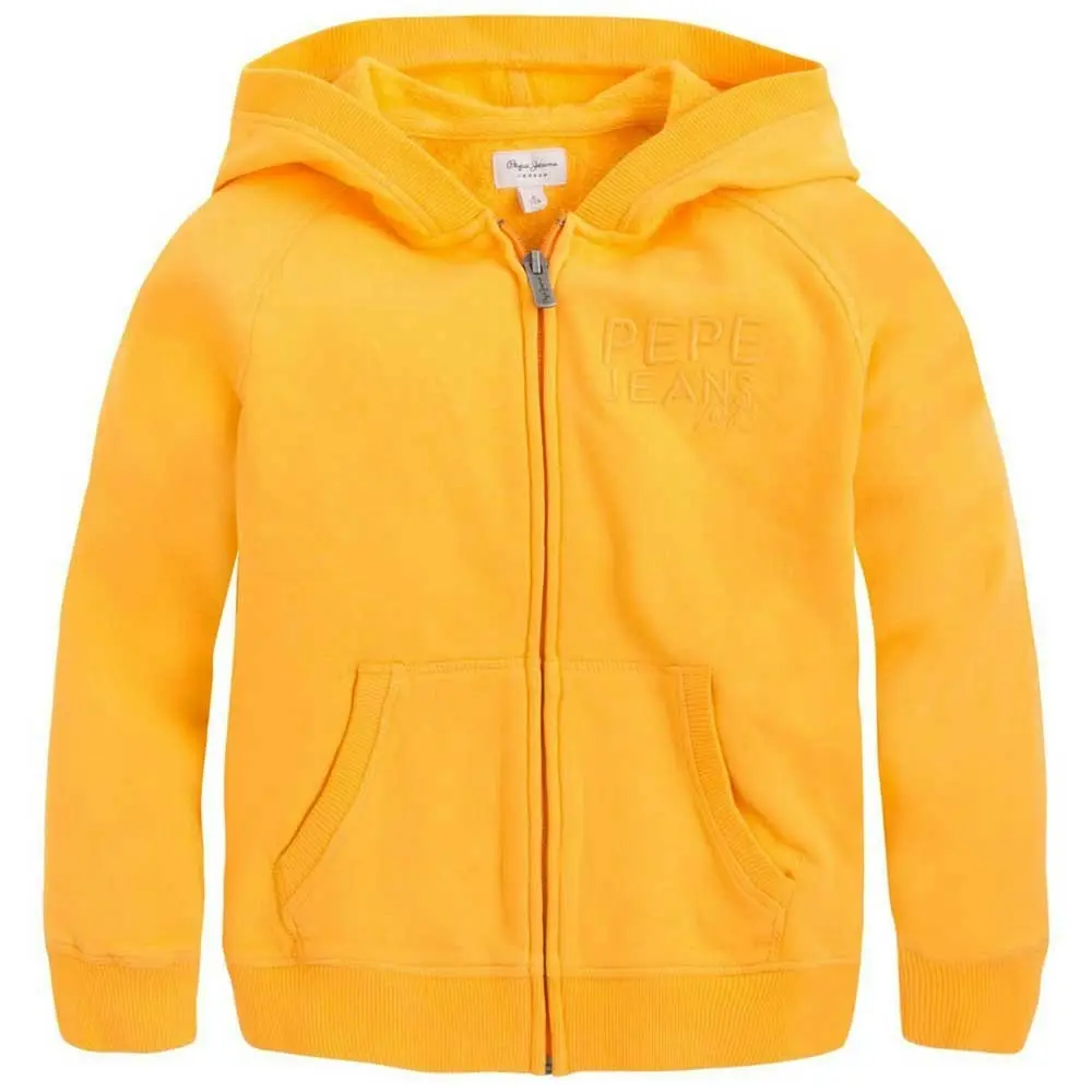 Pepe Kids Pepe Jeans Boys Teen Lier Jr Zip Up Hoodie Yellow