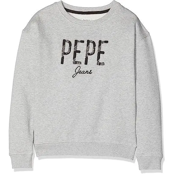 Pepe Kids Pepe Jeans Girls Nancy Sweatshirt In Grey