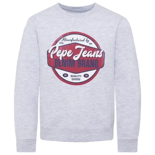 Pepe Kids Pepe Jeans Boys Sweatshirt With Imprinted Logo Red