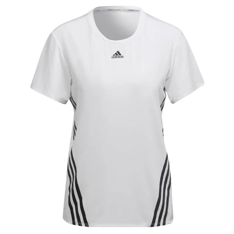 Adidas Women's White 3 Stripe T-shirt