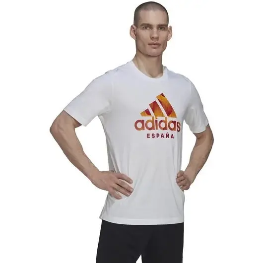 Adidas Mens White Spain T-shirt