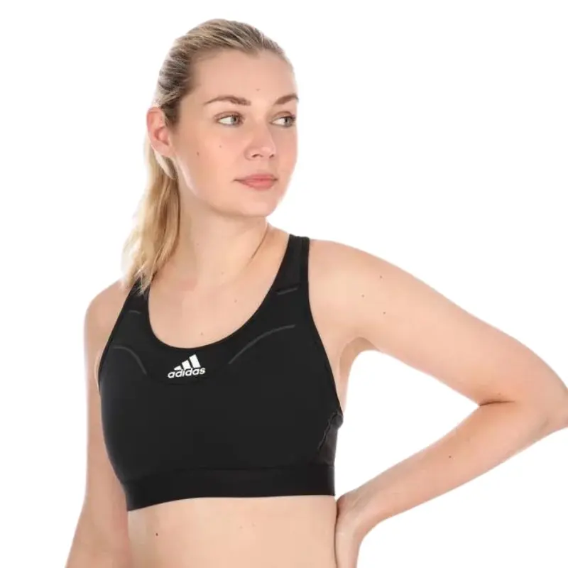 Adidas Womens Mini Logo Black Sports Bra