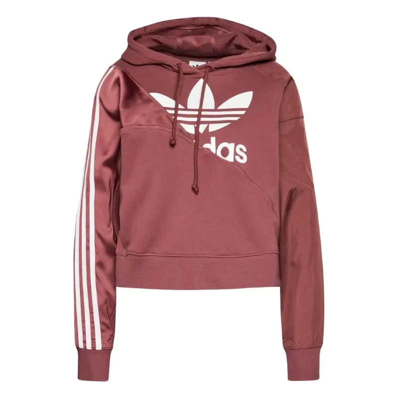 Adidas Womens Burgundy Pullover Hoodie