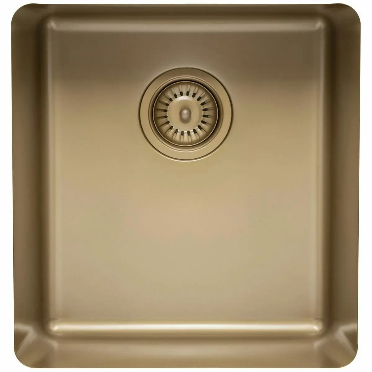 Titan Medium Single Bowl Sink Pearl Gold