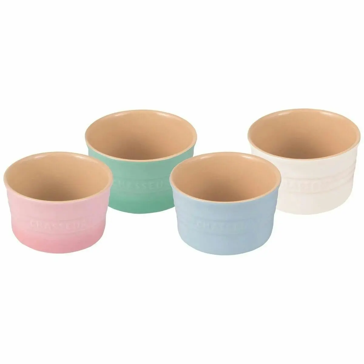 Chasseur Macaron Collection 4 Piece Ramekin Set