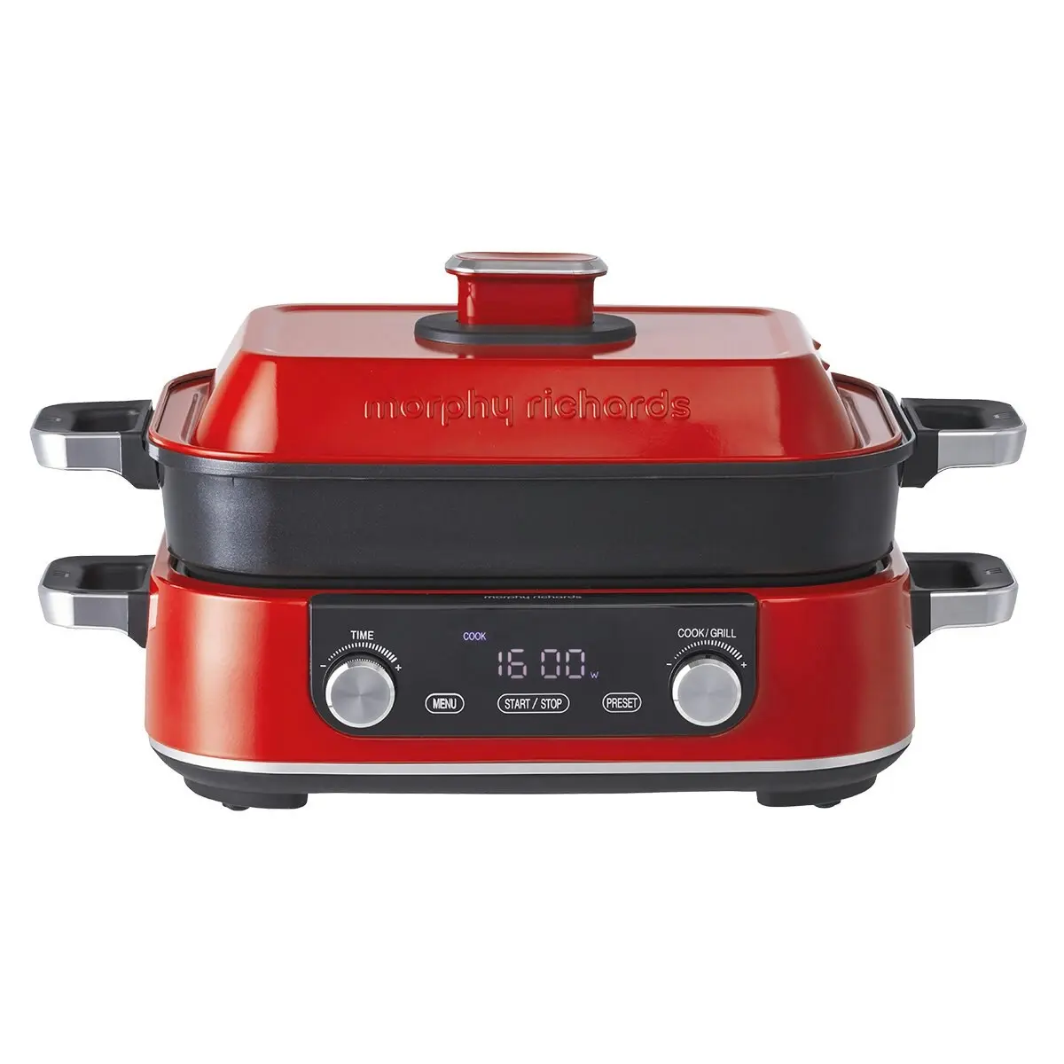 Morphy Richards Digital Multifunction Pot Red