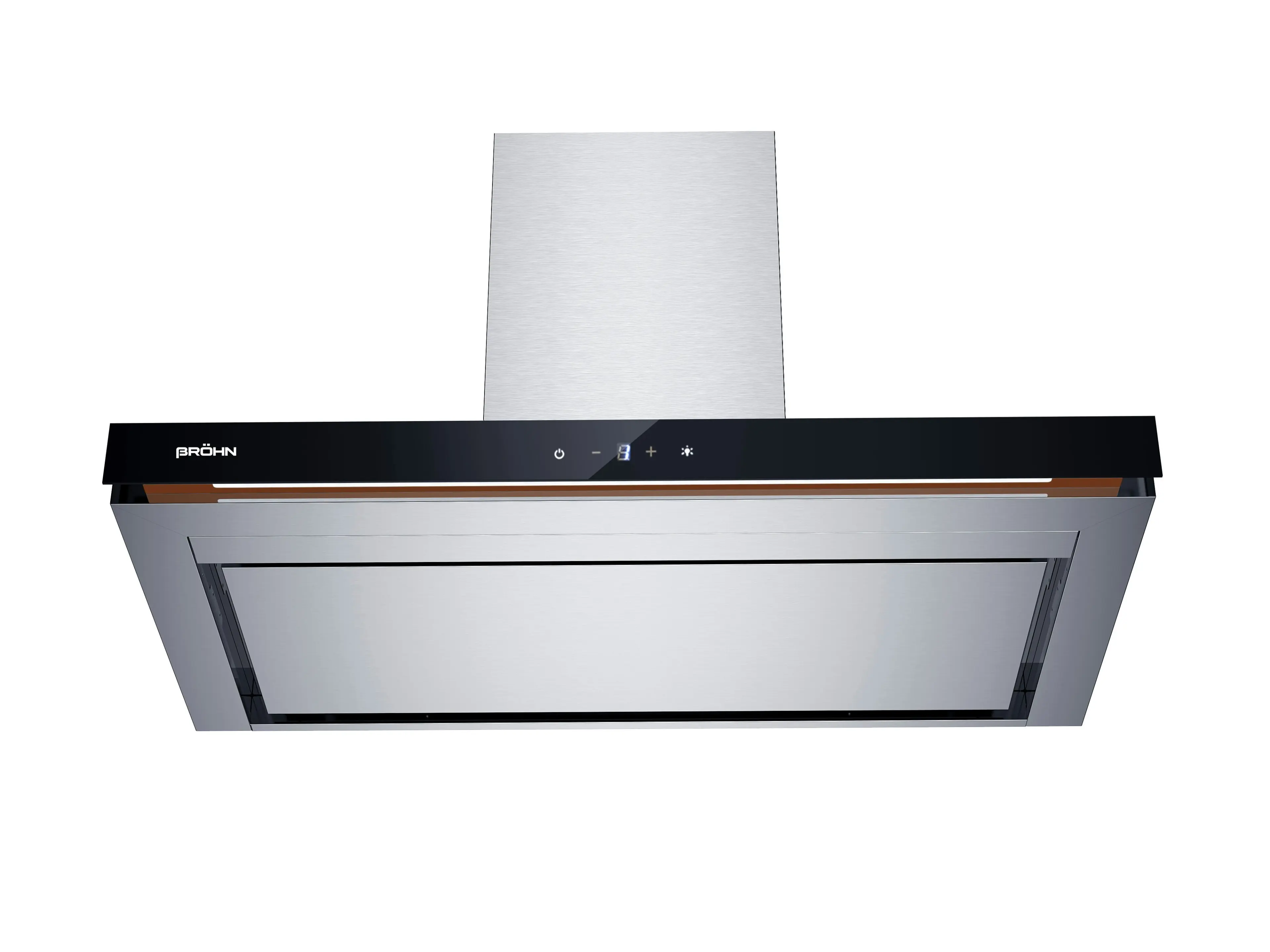 Brohn 90cm Wall Perimeter Canopy Rangehood with Strip LED Light