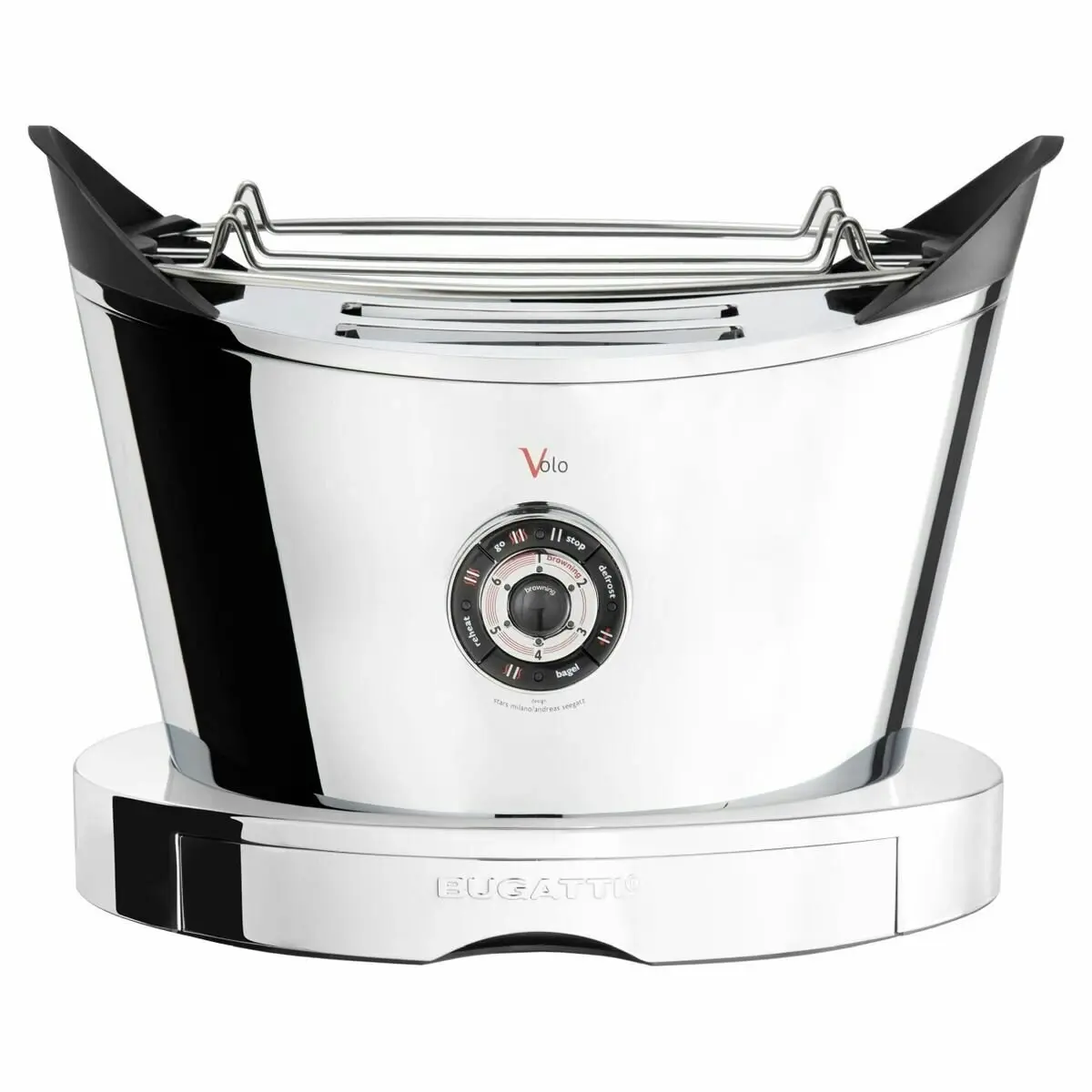 Bugatti Volo 2 Slice Toaster Chrome