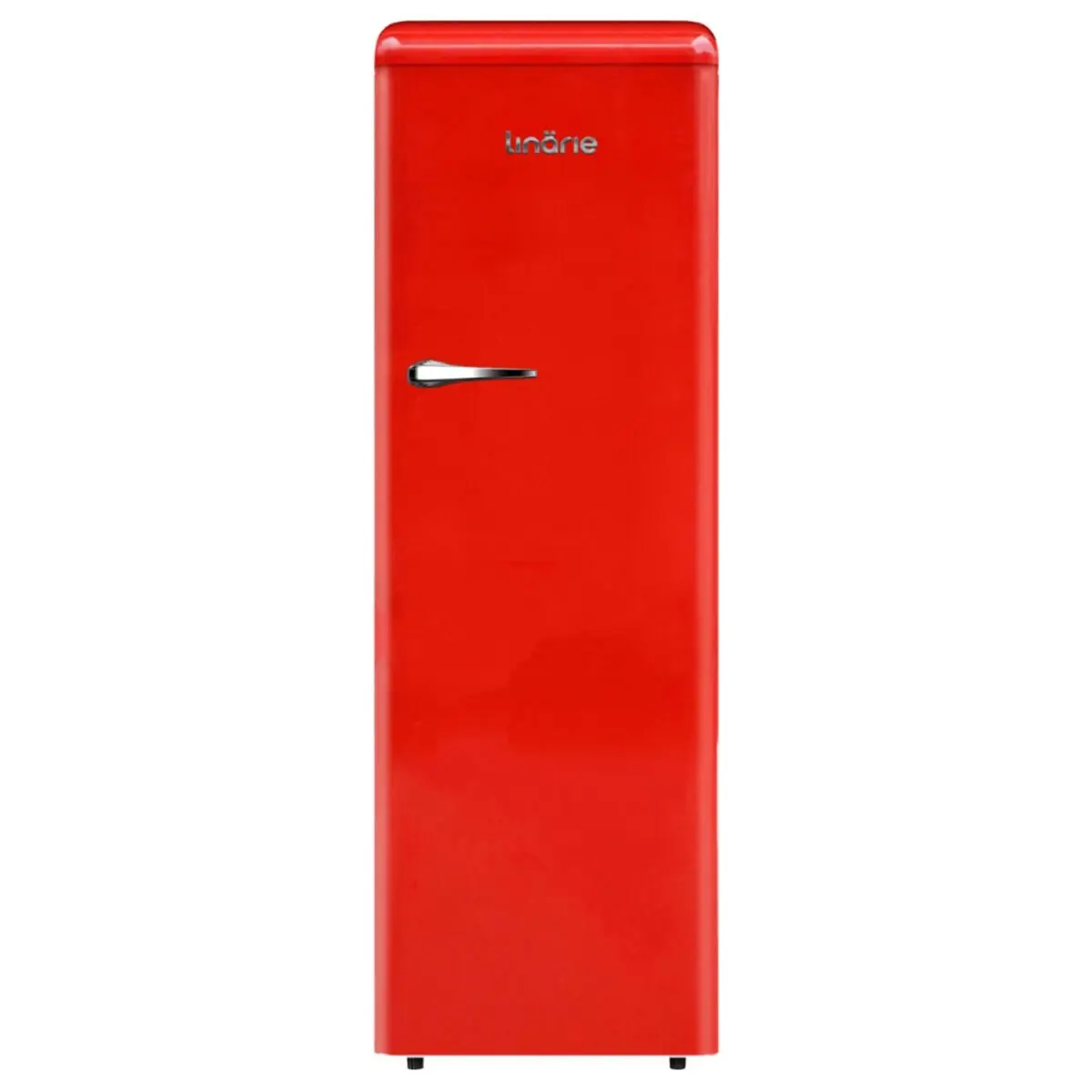 Linarie 328L Single Door Retro Larder Fridge Red