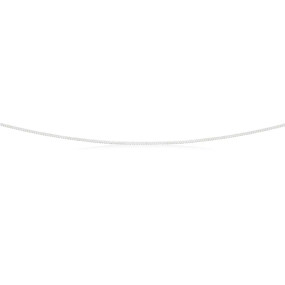 Sterling Silver Curb Chain 30 gauge 45cm