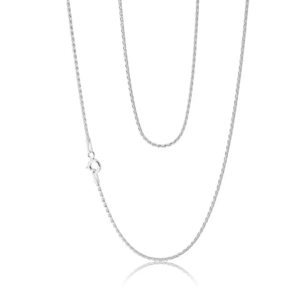 Sterling Silver 45cm Wheat Chain