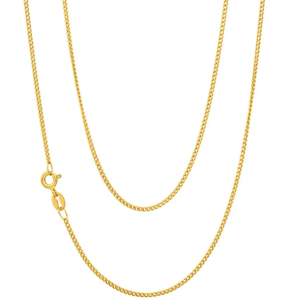 9ct Yellow Gold Curb Chain