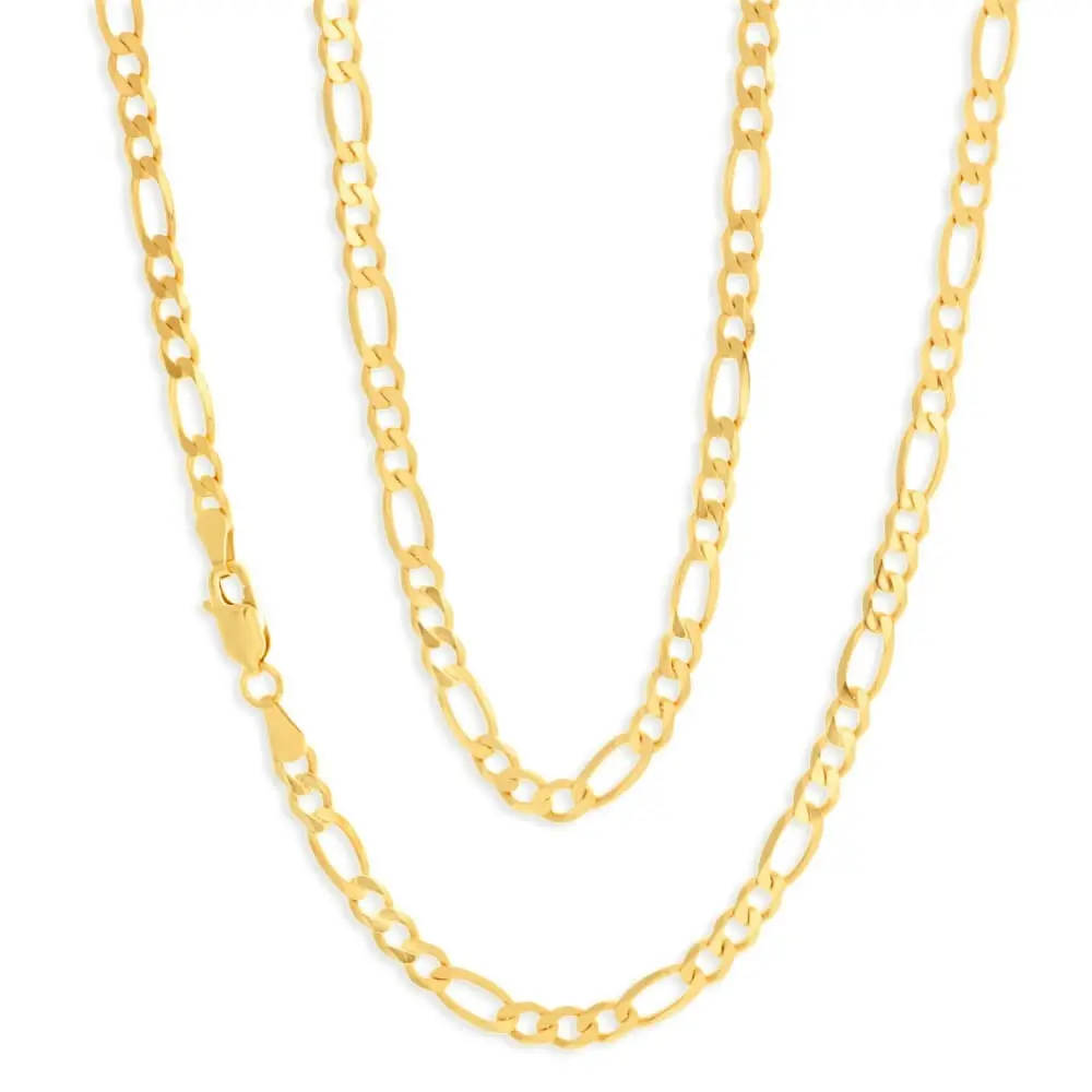 9ct Charming Yellow Gold Figaro Chain