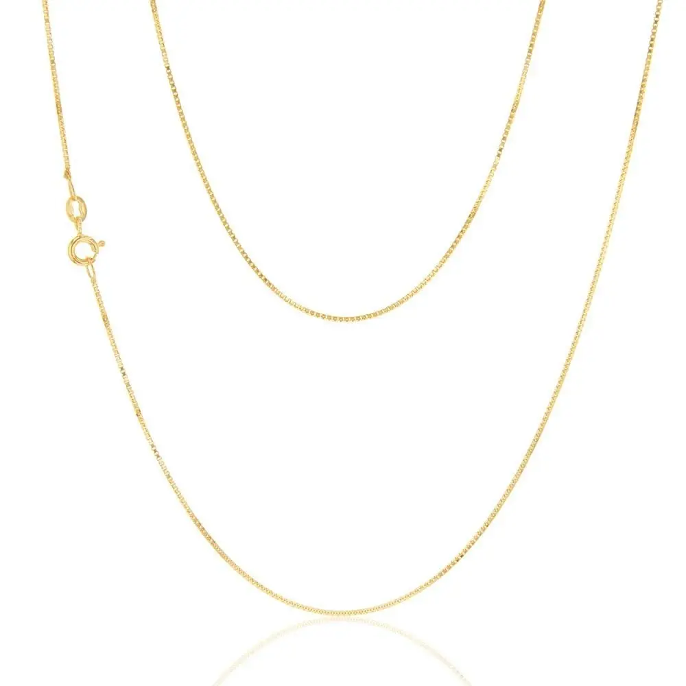 9ct Yellow Gold 15 Gauge 46cm Chain