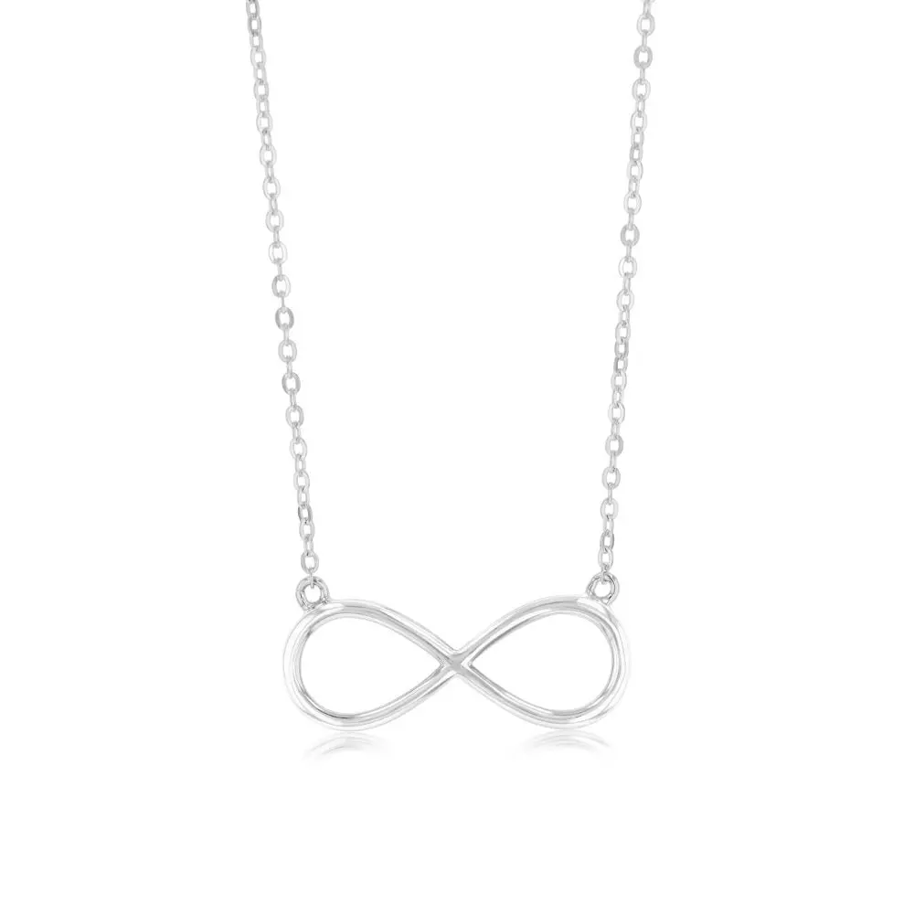 Sterling Silver Infinity Pendant on 40+5cm Chain