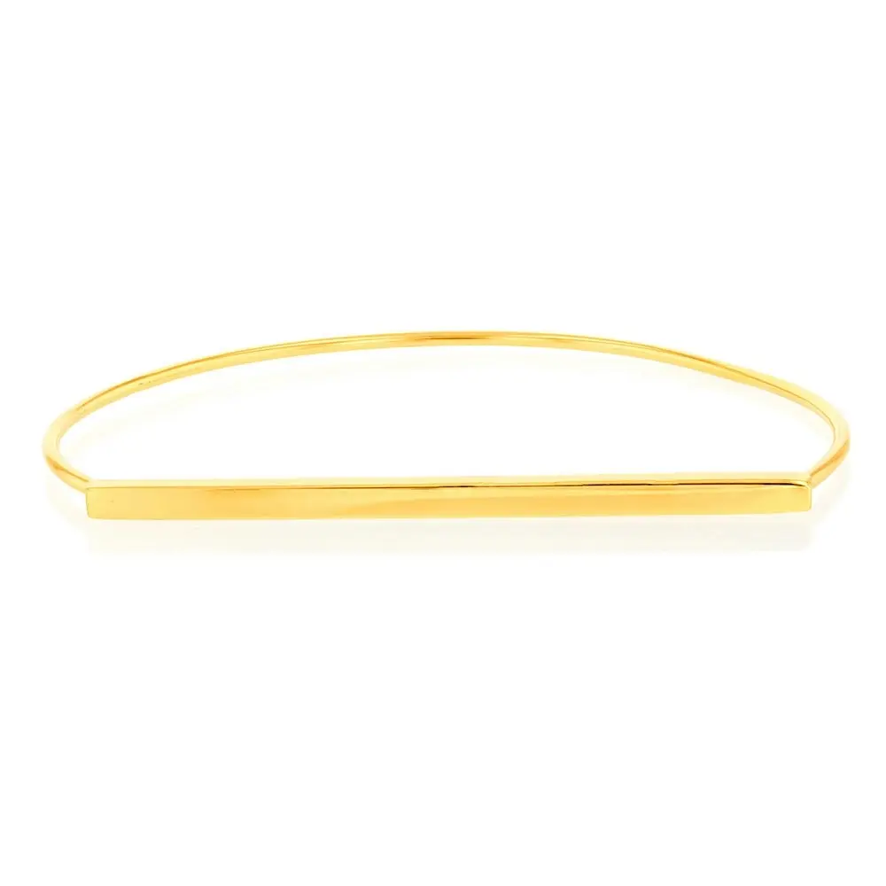 Sterling Silver Gold Plated Fancy Bangle