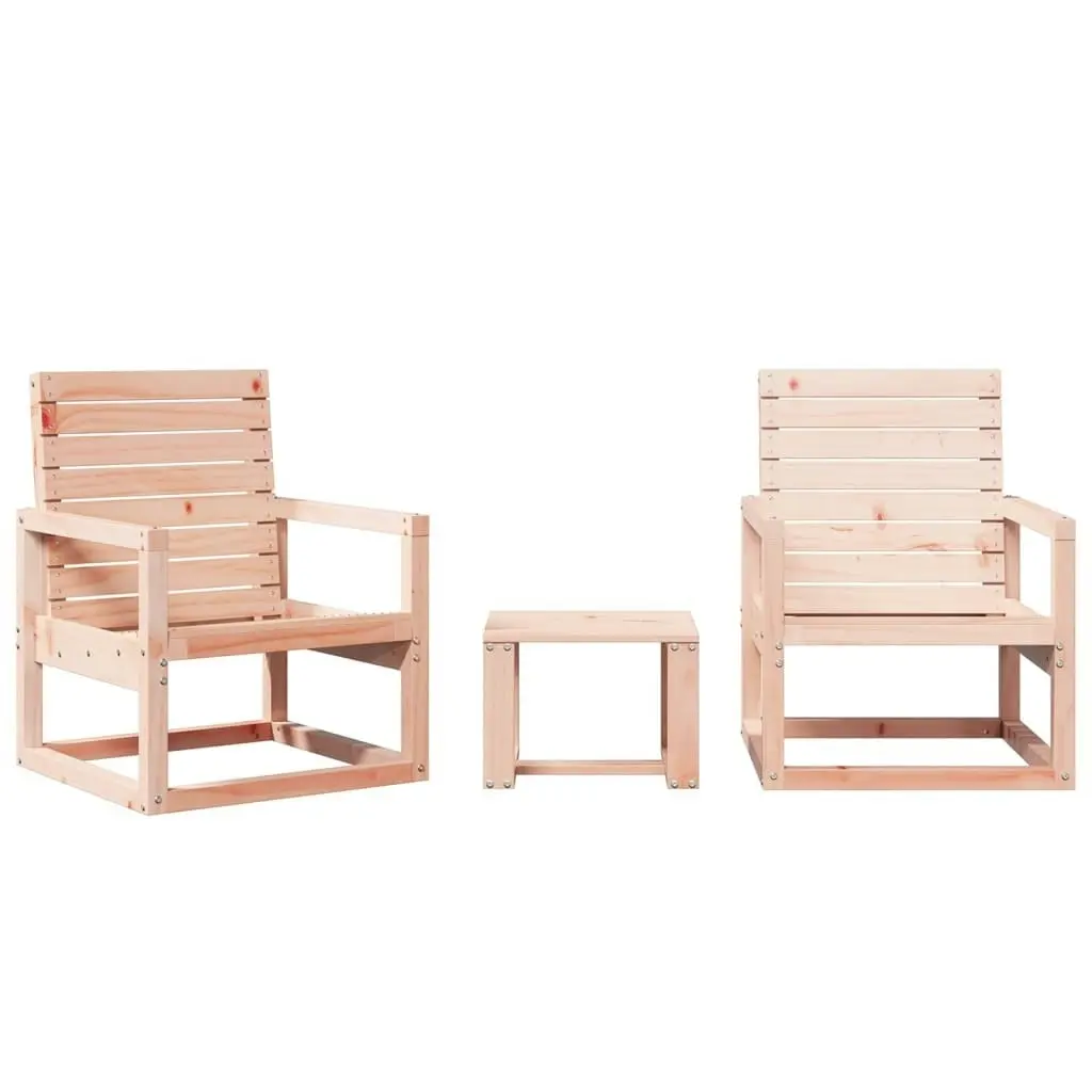 3 Piece Garden Lounge Set Solid Wood Douglas 832555