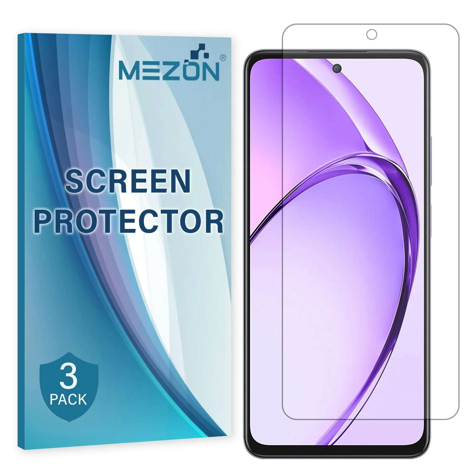 [3 Pack] MEZON OPPO A80 5G Ultra Clear Screen Protector Case Friendly Film (OPPO A80 5G, Clear)