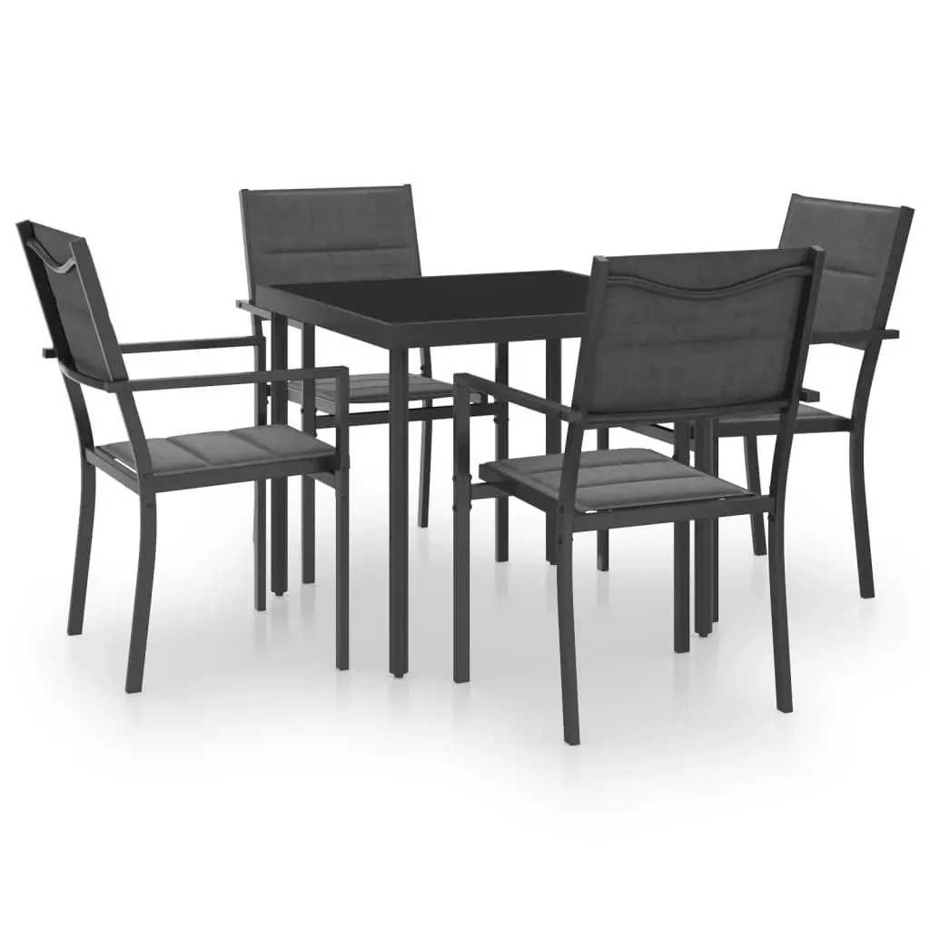 5 Piece Outdoor Dining Set Steel 3073532