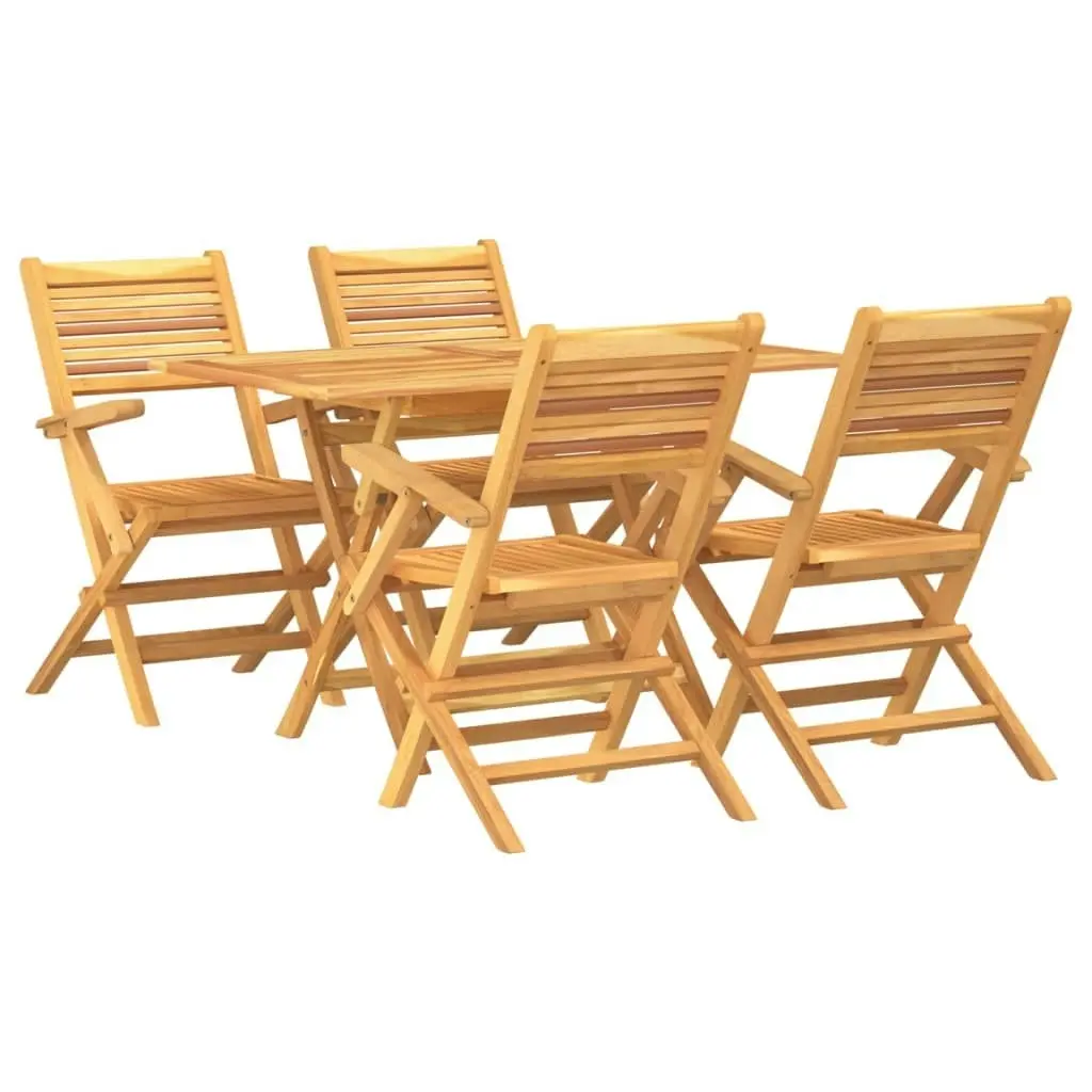 5 Piece Garden Dining Set Solid Wood Teak 3155013