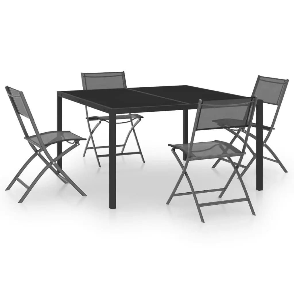 5 Piece Outdoor Dining Set Steel 3073534