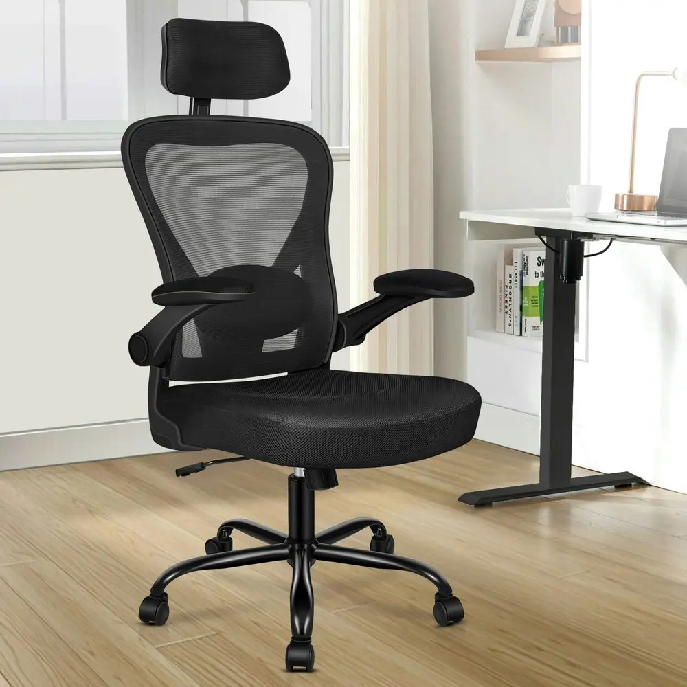 Alfordson Mesh Office Chair Executive Fabric Tilt Black