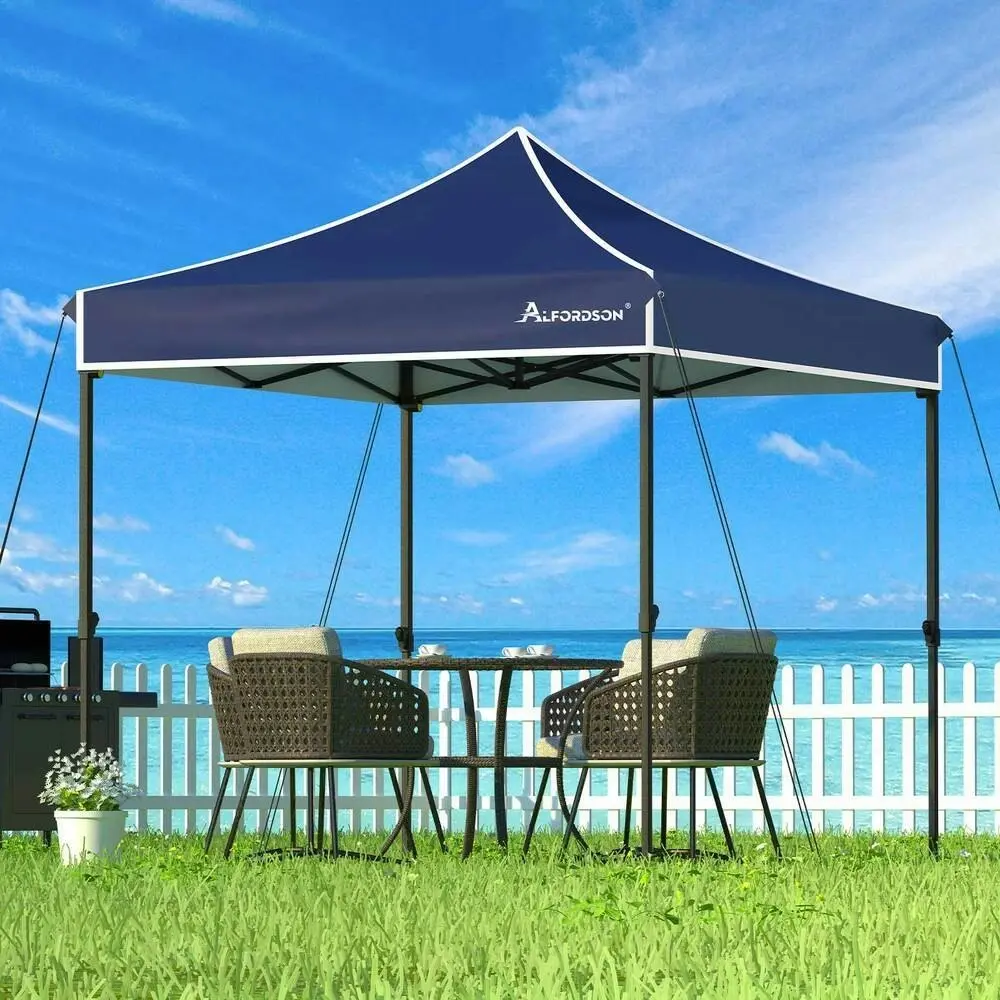 Alfordson Gazebo 3x3 Pop Up Tent Wedding Canopy Navy