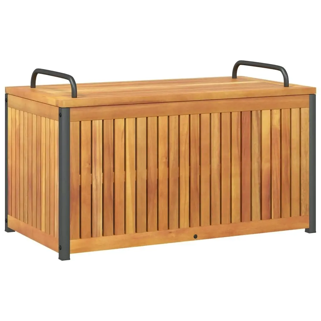 Outdoor Cushion Box 85x45x45/53 cm Solid Wood Acacia and Steel 367608