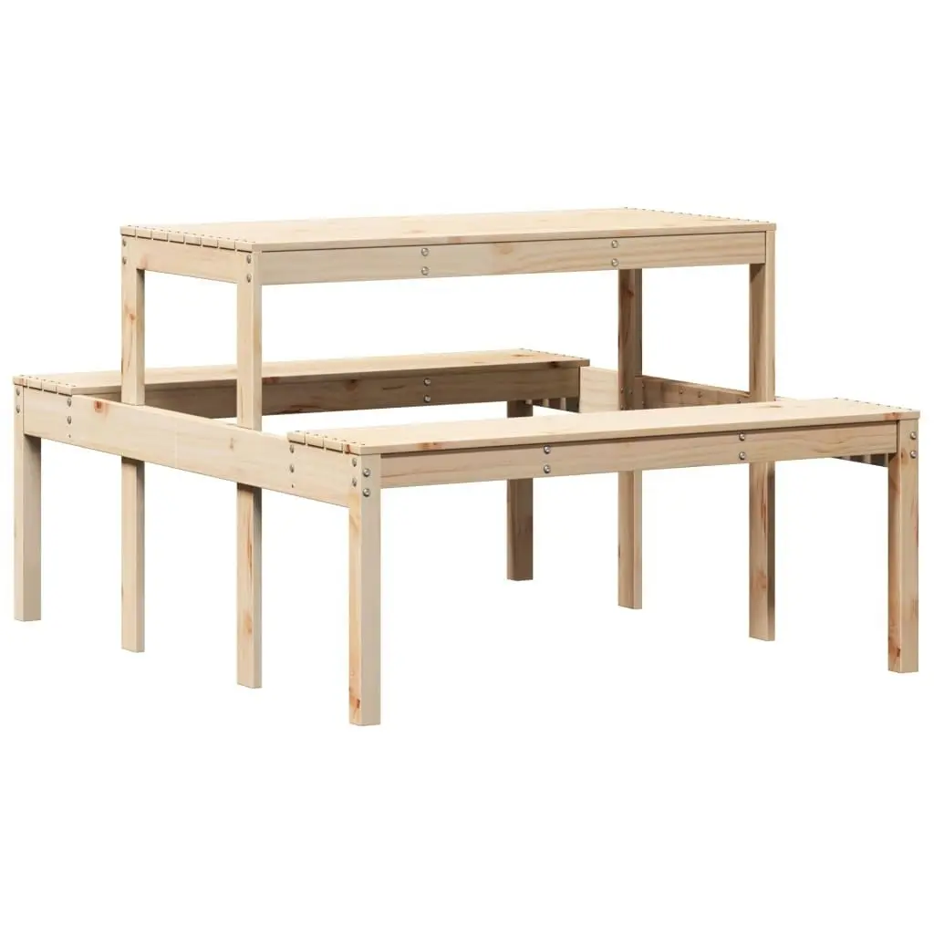 Picnic Table 110x134x75 cm Solid Wood Pine 832557