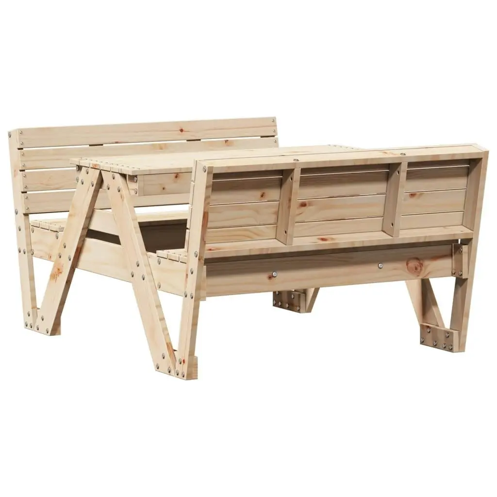 Picnic Table for Kids 88x122x58 cm Solid Wood Pine 832601