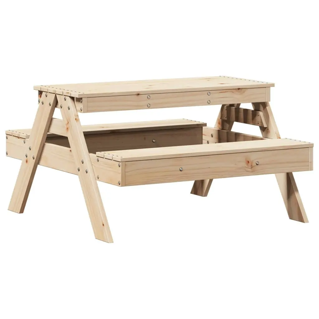 Picnic Table for Kids 88x97x52 cm Solid Wood Pine 832596