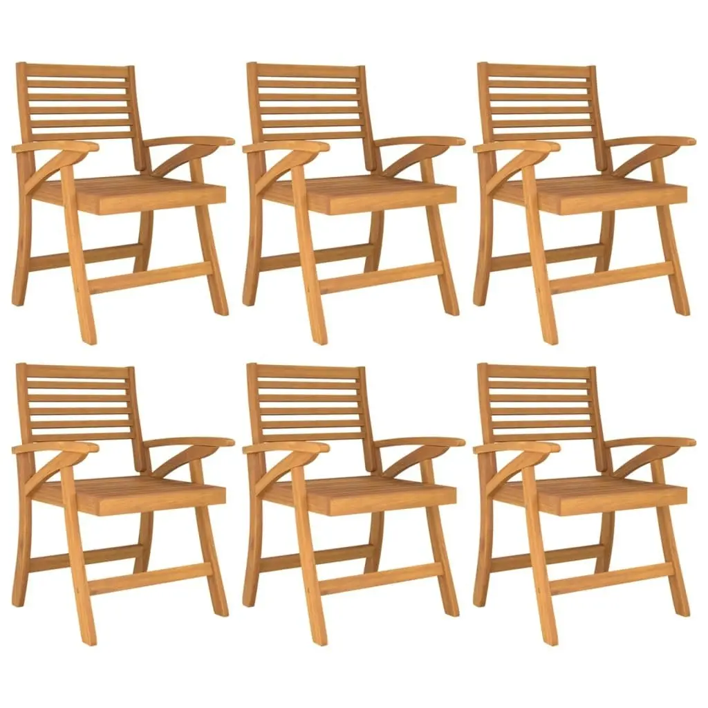 Garden Chairs 6 pcs 58x58x87 cm Solid Wood Acacia 3156869