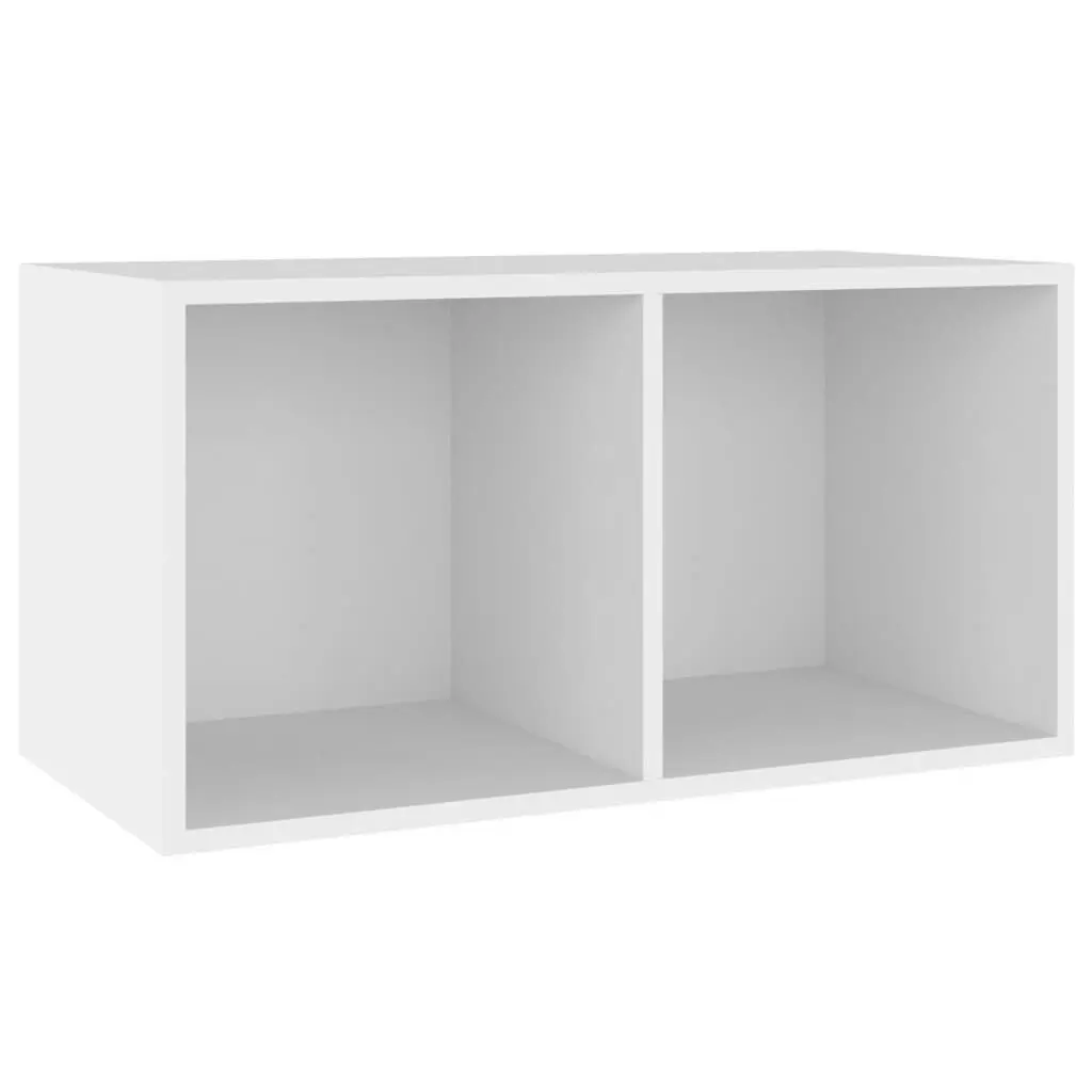 Vinyl Storage Box White 71x34x36 cm Engineered Wood 800117