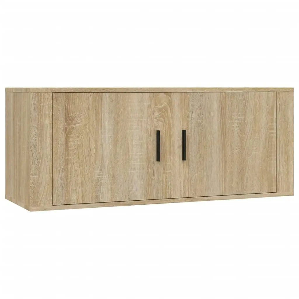 Wall Mounted TV Cabinet Sonoma Oak 100x34.5x40 cm 816635